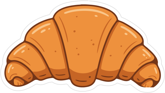 Croissant Sticker